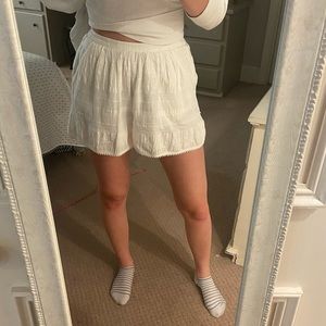 NWOT free people white lacey shorts